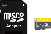 Usams US-ZB119 High Speed TF Card 64GB (с адаптером)