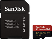 SanDisk Extreme PRO microSDXC SDSQXCU-064G-GN6MA 64GB (с адаптером)