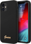 CG Mobile Guess Liquid silicone для Apple iPhone 12 mini GUHCP12SLSLMGBK