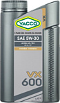 Yacco VX 600 ACEA A3/B3 API SL/CF 5W-30 1л