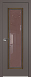 ProfilDoors 61SMK (какао матовый, стекло какао, золотая патина)