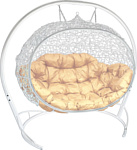 M-Group Улей 11210101 (белый ротанг/бежевая подушка)