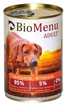 BioMenu (0.41 кг) 12 шт. Adult консервы для собак с говядиной