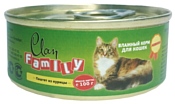 CLAN Family Паштет из курицы для кошек (0.1 кг) 24 шт.
