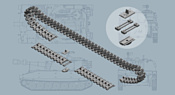 Italeri 6515 T 136 Tracks For M108/M109 Series