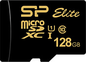 Silicon Power Elite Gold microSDXC SP128GBSTXBU1V1GSP 128GB (с адаптером)