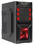 BoxIT 3401BR w/o PSU Black/red