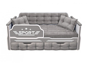 Настоящая мебель Спорт 180x80 (вельвет, серый)