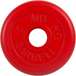 MB Barbell Стандарт 51 мм (1x5 кг, красный)