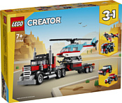 LEGO Creator 31146 Грузовик-платформа с вертолетом 3в1