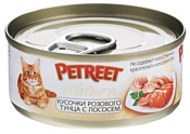 Petreet Natura Кусочки розового тунца с лососем (0.070 кг) 48 шт.
