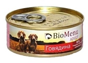 BioMenu (0.1 кг) 24 шт. Adult консервы для собак с говядиной