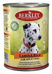Berkley (0.4 кг) 6 шт. Паштет для собак. Новозеландский ягненок с рисом