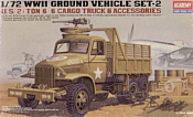 Academy U.S. 2,5 ton Cargo Truck and accessories 1/72 13402