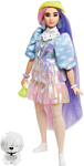 Barbie Extra Doll 2 in Shimmery Look with Pet Puppy GVR05