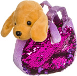 Bondibon Милота Собачка Лабрадор в фиолетовой сумке ВВ3967