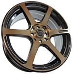 Sakura Wheels 3909 7.5x17/4x100/114.3 D73.1 ET42 Черный с бронзой