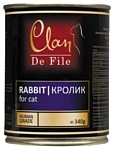 CLAN De File Кролик для кошек (0.340 кг) 12 шт.
