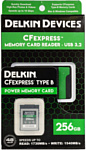 Delkin Devices CFexpress Reader and Card Bundle 256GB DCFX1-256-R