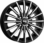 K&K Акцент 7x17/4x100 D60.1 ET41 Алмаз черный