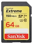 SanDisk Extreme SDXC Class 10 UHS Class 3 V30 150MB/s 64GB