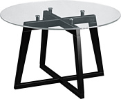 Мебелик Рилле 445 (венге/стекло прозрачное круг)