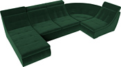 Лига диванов Холидей люкс 105581 (велюр, зеленый)
