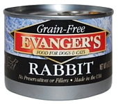 Evanger's Grain Free Rabbit for Dogs & Cats консервы для кошек и собак (0.17 кг) 1 шт.