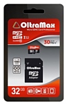 OltraMax microSDHC Class 10 UHS-1 30MB/s 32GB + SD adapter
