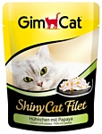 GimCat ShinyCat Filet цыпленок с папайей (0.07 кг) 12 шт.
