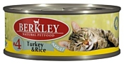 Berkley (0.1 кг) 6 шт. Паштет для кошек #4 Индейка с рисом