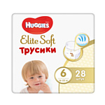 Huggies Elite Soft 6 (16-22 кг) 28 шт.