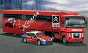 Italeri 3830 Citroen Wrc Team Truck W/Rally Car