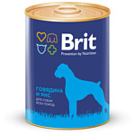 Brit (0.85 кг) 1 шт. Консервы для собак Говядина и рис