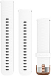 Garmin силиконовый 20 мм для vivomove HR (2 шт, белый/розовое золото)