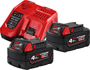 Milwaukee M18 M18NRG-402 4933459215 (2 x 18В/4 Ач + 12-18В)