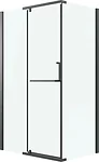 Grossman Pragma 120x90x195 120.K33.03.1290.21.00 (черный матовый/стекло прозрачное)