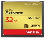 Sandisk Extreme CompactFlash 120MB/s 32GB Sandisk Extreme CompactFlash 120MB/s 32GB