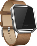 Fitbit кожаный с рамкой для Fitbit Blaze (L, camel/stainless steel)