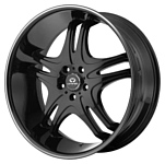 LORENZO WL31 8.5x20/5x120 D74.1 ET18 Gloss Black with Grooved Lip