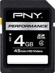 PNY Performance SDHC Class 4 4GB