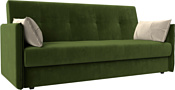 Лига диванов Лига-018 117859 (микровельвет зеленый/подушки бежевый)