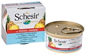 Schesir (0.075 кг) 1 шт. С тунцом и ананасами для кошек
