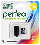 Perfeo microSDHC PF16GMCSH10CR 16GB (с кардридером)