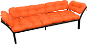 M-Group Дачный с подлокотниками 12170607 (оранжевая подушка)