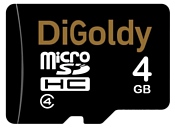 Digoldy microSDHC class 4 4GB + SD adapter