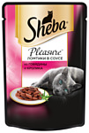 Sheba Pleasure ломтики в соусе из говядины и кролика (0.085 кг) 1 шт.