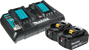 Makita BL1850B + DC18RD 191L75-3 (18В/5 Ah + 7.2-18В)