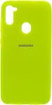 EXPERTS Original Tpu для Samsung Galaxy A11/M11 с LOGO (салатовый)