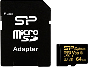 Silicon Power Superior Golden A1 microSDXC SP064GBSTXDV3V1GSP 64GB